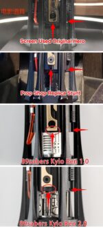 Kylo Ren hilt Movie prop reproduction empty and installed version - Image 4