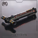 Kylo Ren hilt Movie prop reproduction empty and installed version
